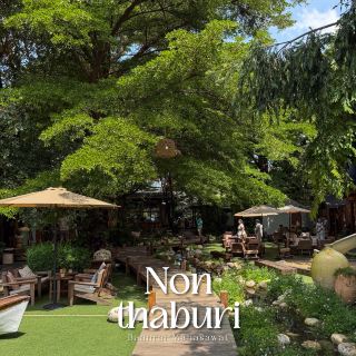 A homey cafe in the middle of a garden with a wonderfully healing atmosphere. #Nonthaburi