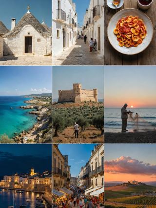 The White City Of Ostuni And Its Free Panoramic Views Over The Adriatic Ostuni, known as "La Città B