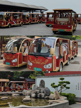 華清宮收費接駁車。