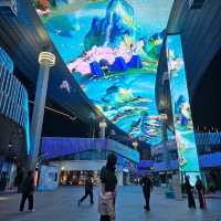 OMG there is a Star Wars Flying LED Screen!