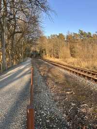 Alongside the railway 