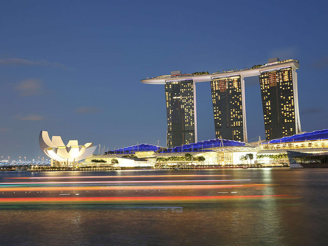 🇸🇬濱海灣的夜景，超正