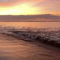 The morning breeze brings the smell of sea