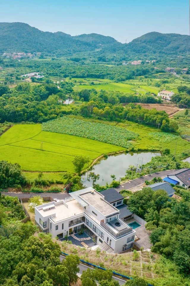 就在武漢近郊荷塘稻田鄉野泳池美宿