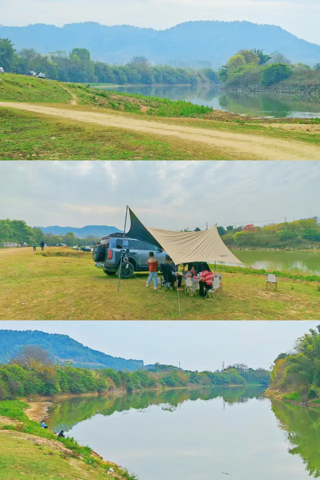 차로 강변 대초원 보물 캠핑장에 바로 도착할 수 있습니다. 위치 첨부