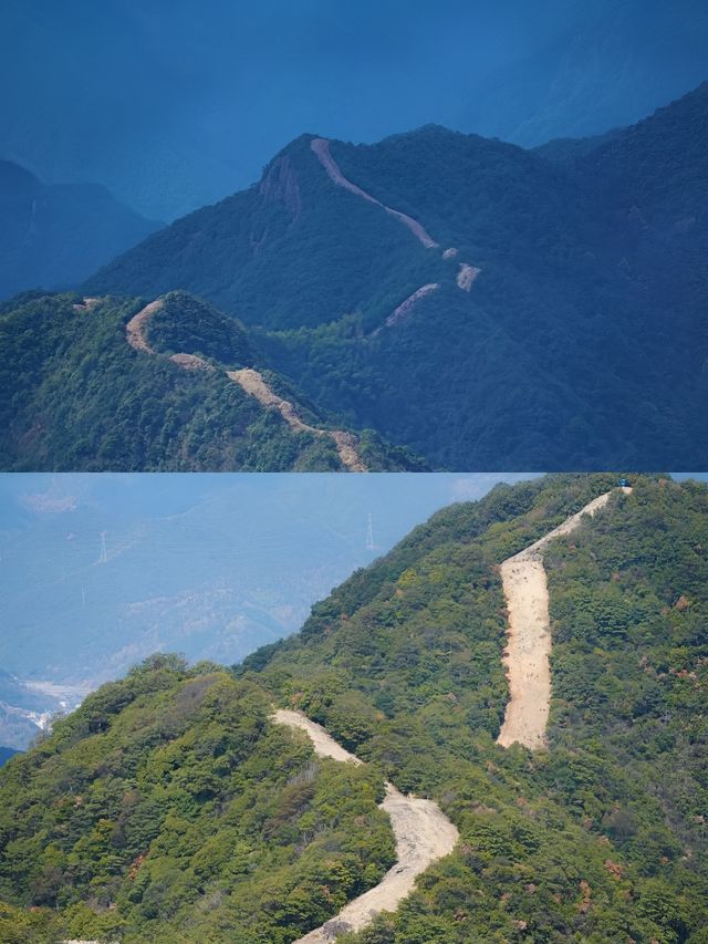 大家都以為我在北京遠足，這是隱於寧波的長城呀