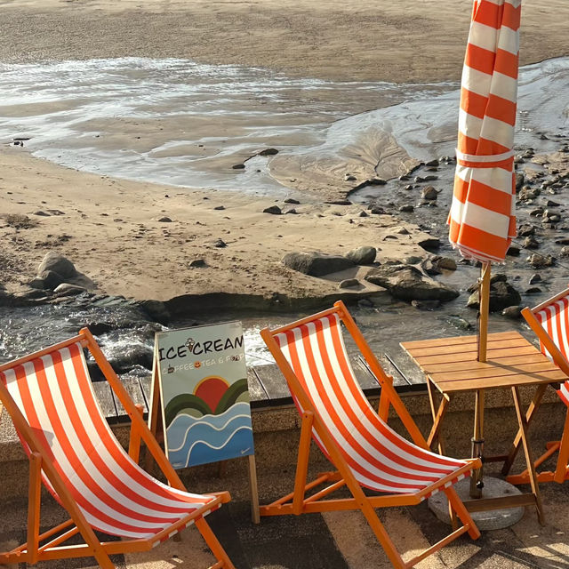 台北到新北｜哈那海邊咖啡屋：擁抱日落與海風的療癒時光🧡 
