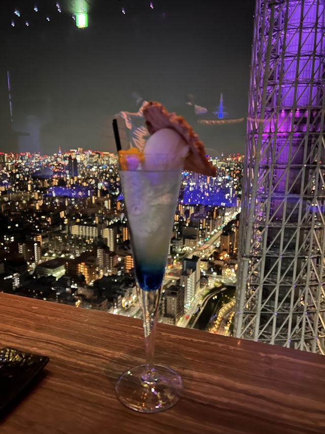 東京浪漫夜景餐廳🥂天空 LOUNGE TOP of TREE