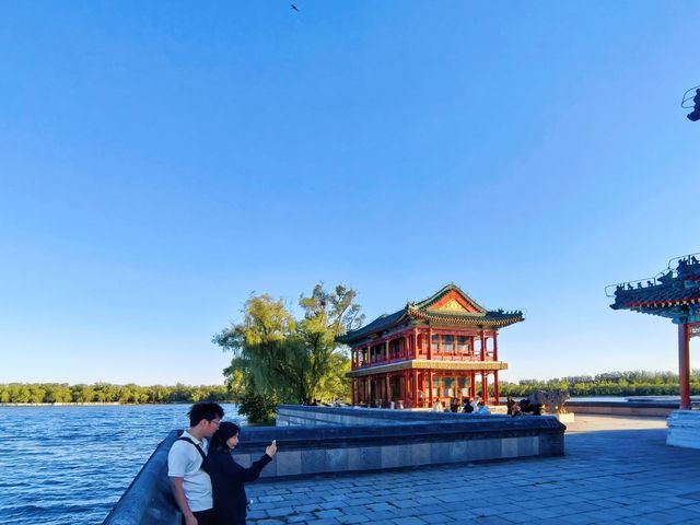 景明樓賞夕陽