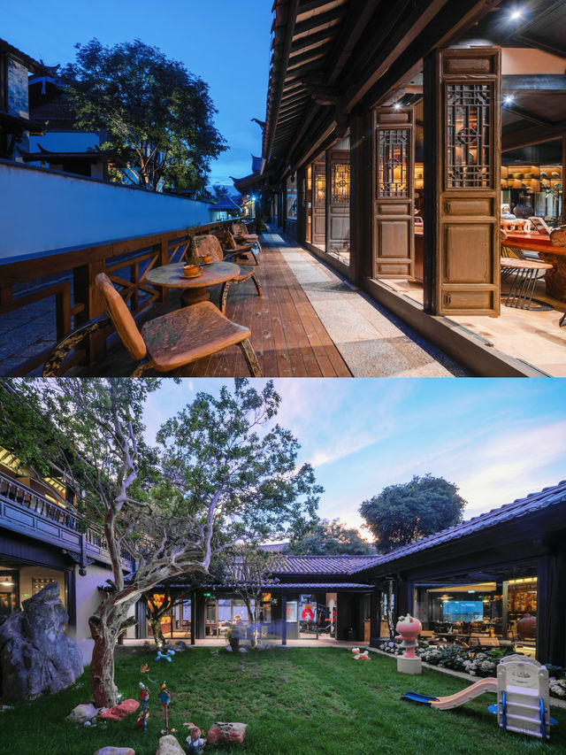 住進麗江侘寂小院，左手雪山右手古城