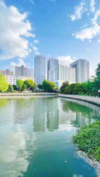 陽春四月漫遊泰州～濱河體育公園
