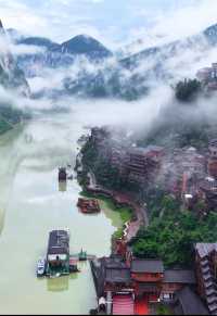 重慶酉陽「龔灘古鎮」一個美得讓人流連忘返的地方，你有來過嗎?