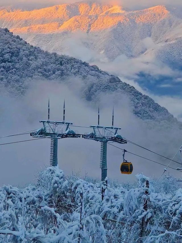 霧淞仙境美如畫