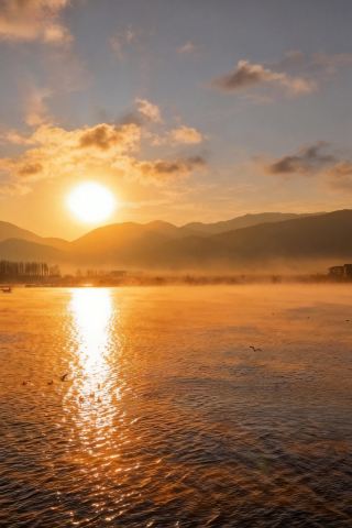 세상에, 내가 노고호에서 빛나는 물결을 찍었어!!