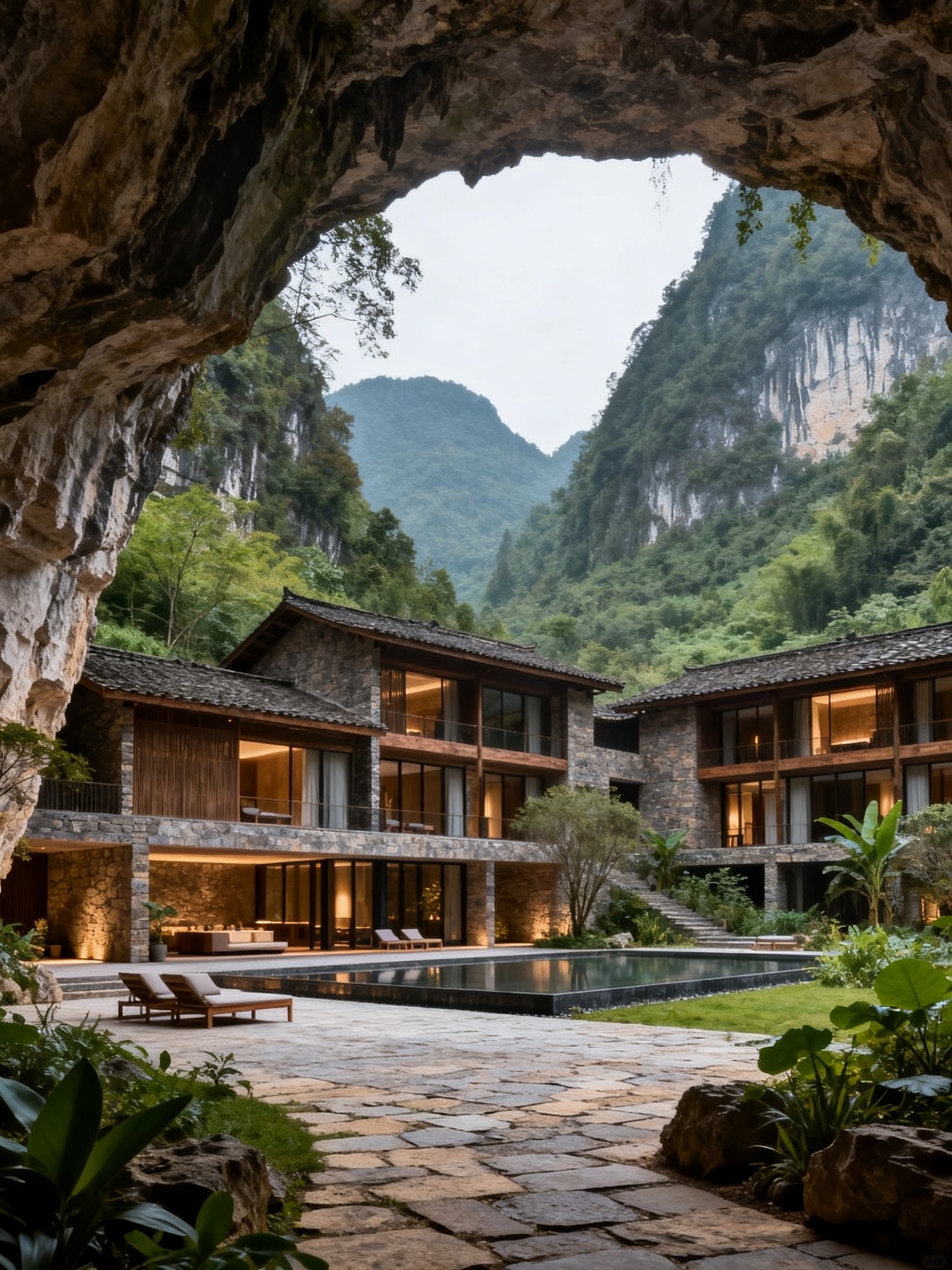 Staying in a karst cave homestay in Guizhou was absolutely stunning
