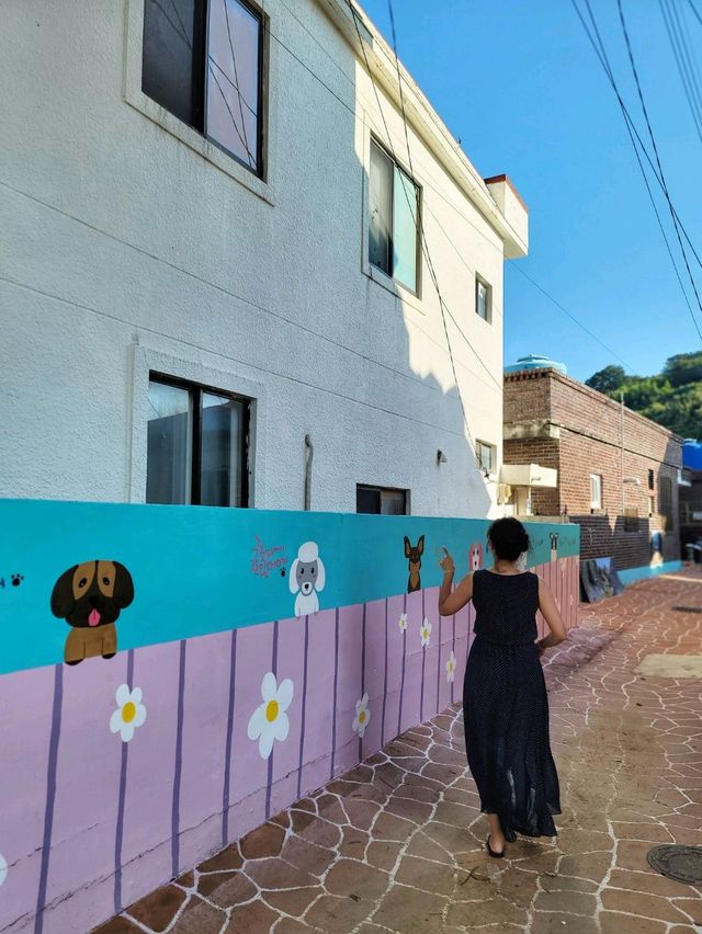 구조라성 가는길에 만난 귀여운 벽화마을길🎨