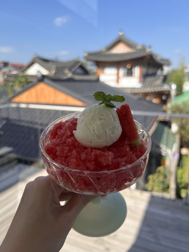 韓国【水原】韓屋ビューが綺麗なオシャレカフェ