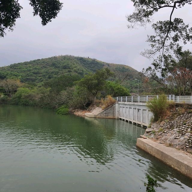 遙望深圳的鹿頸天后宮