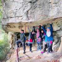Challenging caving and hiking trails
