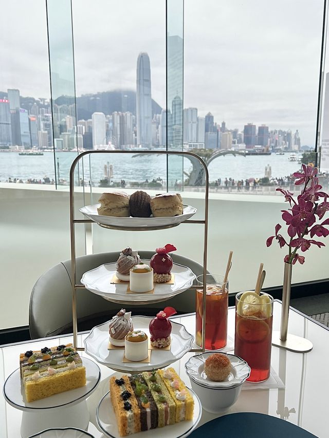 香港打卡最美維港景觀下午茶-香港麗晶酒店