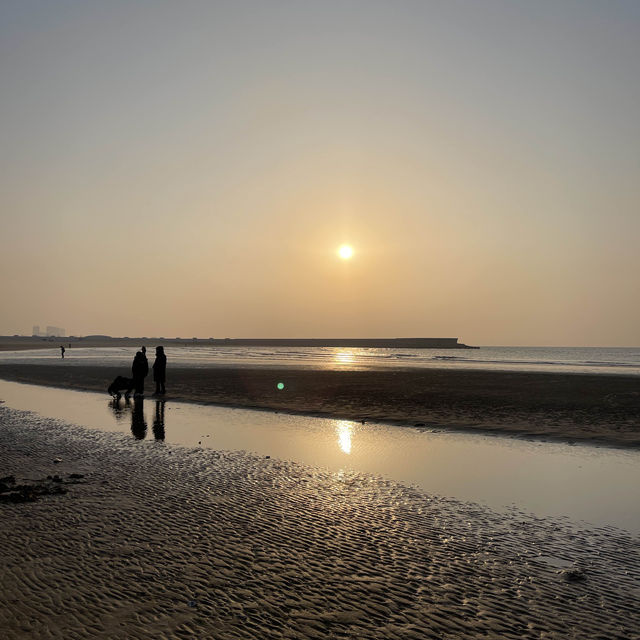 Sunset at South Mountain Beach in Longkou