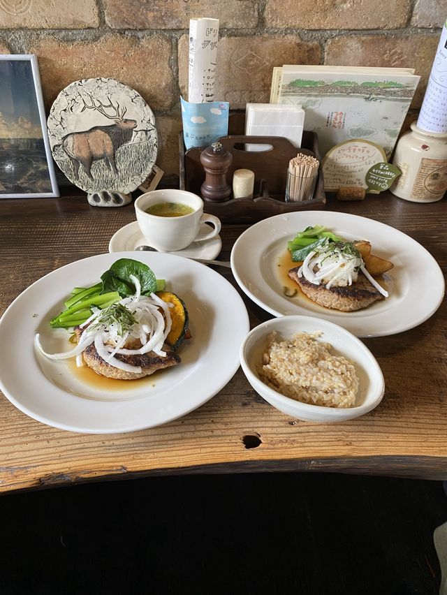健康的！野菜とハンバーグのイヌイット