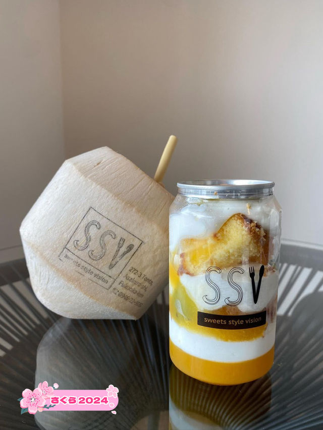 【福岡カフェ】缶に入ったパフェやココナッツジュースが飲めちゃうスイーツショップ
