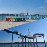 【韓國】天空步道Mokpo Skywalk，需穿鞋套