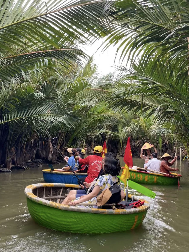 會安 | 必去行程 - 坐特色籃子船遊覽椰子林🌴