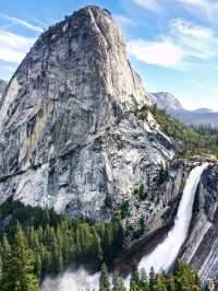 Breath Taking Water Fall In Yosemite 