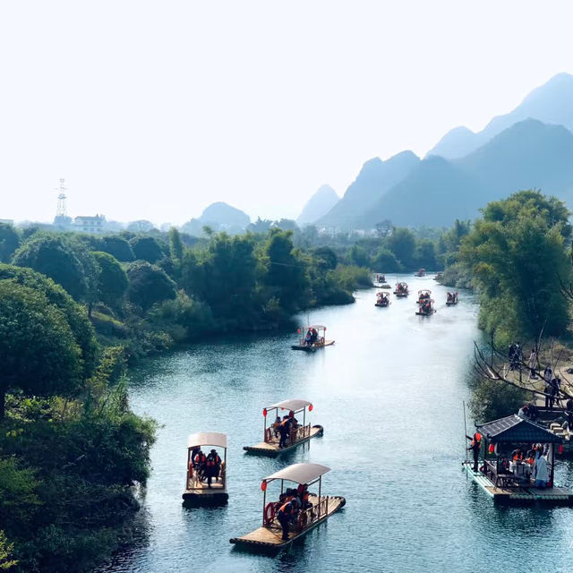 Rafting on Yulong River