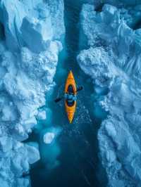 Kayaking in greenland 🇬🇱 