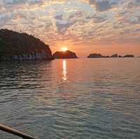 Beautiful Morning Sunrise and Delicious Breakfast at Flamingo Cat Ba Resorts