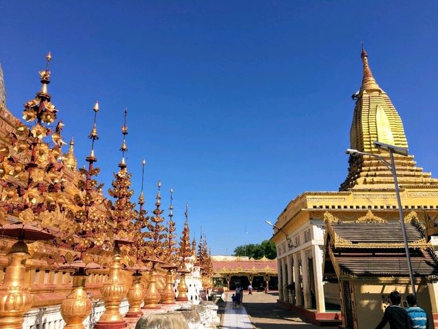 蒲甘王國的開國之塔，金碧輝煌的瑞西貢佛塔 Shwesandaw Pagoda