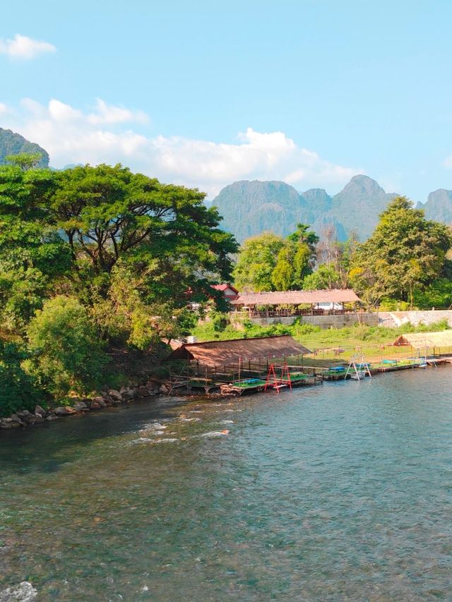 ล่องห่วงยาง ที่แม่น้ำ วังเวียง Nam Song River 