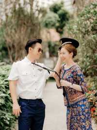 SQ-Themed Photoshoot at Raffles Hotel - A Stylish and Playful Experience