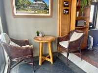 Organic coffee at Mineral coffee shop 