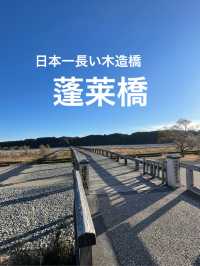 【静岡】897.4m⁈1879年に作られた日本一長い木造橋・蓬莱橋