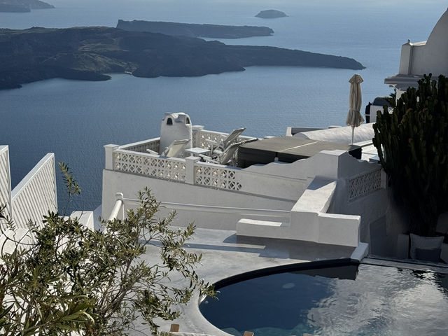Beautiful weather in Santorini