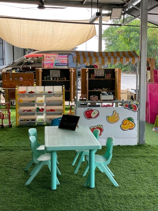 🎠🛝🎡คาเฟ่เอาใจเด็กๆ คุณพ่อคุณแม่แฮปปี้🏕🏕