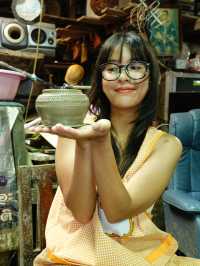 นั่งเรือข้ามฟากไปนอนโฮมสเตย์ริมแม่น้ำ🛶🤭