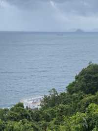 在這兒看海，看大梅沙海濱棧道，原來也很美🤩🤩