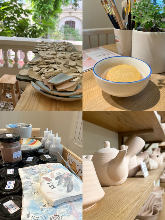 Looking for a creative date spot in Hanoi? 💕 Try HaveU Pottery Painting Studio