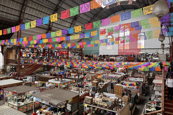 [Hidalgo Market | An art market with a 100-year-old steel dome and ...