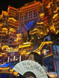 🌟 72 Wonder Tower, Zhangjiajie – A Nighttime Marvel of Tujia Culture