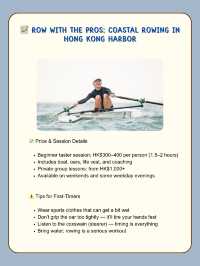 📝 Row with the Pros: Coastal Rowing in Hong Kong Harbor