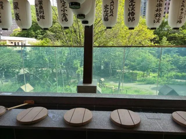 해외여행 조잔케이의 무료 족욕탕 Futami Foot Bath