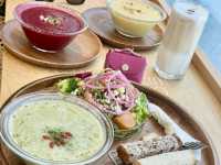 內惟藝術中心蔬食套餐好健康.(SOUP)餐廳早午餐的好餐廳.
