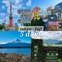 🇯🇵 แพลนเที่ยว Tokyo → Mount Fuji 5 วัน