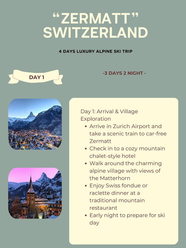 Zermatt, Switzerland – 4 Days Luxury Alpine Ski Trip Zermatt, Switzerland – 4 Days Luxury Alpine Ski Trip